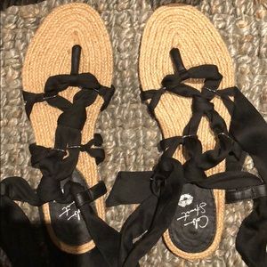 Colin Stuart lace up sandals